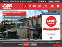 Tablet Screenshot of casinogreoux.com